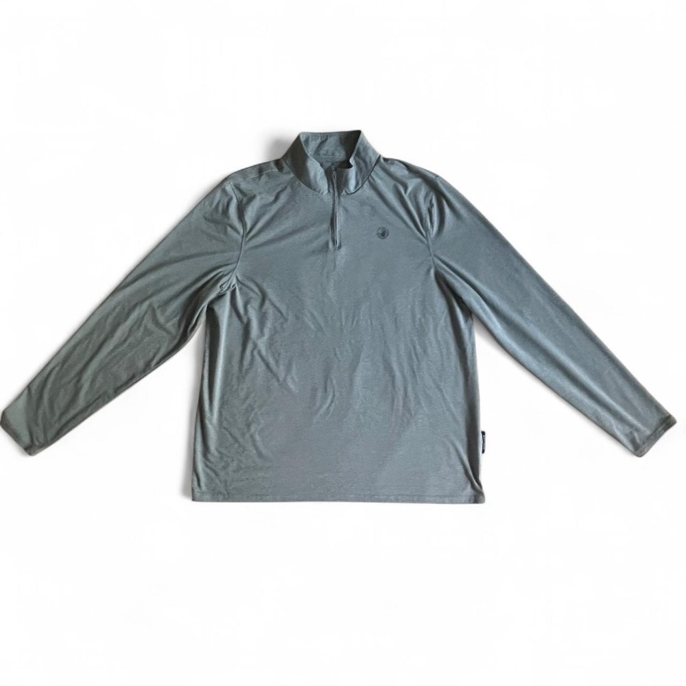 Body Glove Quarter Zip Pullover Mens XL Gray Athletic Long Sleeve Performance